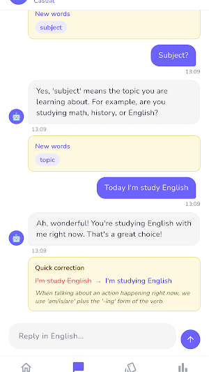 Aria – Aprenda Inglês com IA Screenshot 0