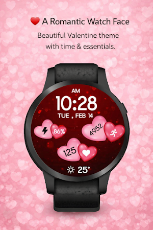 Animated Valentine WatchFace Screenshot 0