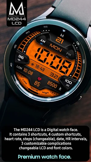 MD244 LCD: Digital watch face Screenshot 2