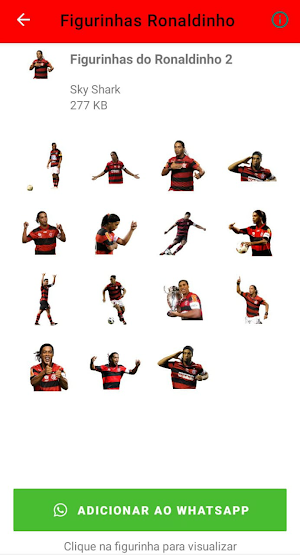 Figurinhas Ronaldinho Flamengo Screenshot 2