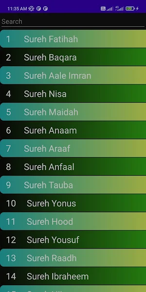 Roman Urdu Quran Screenshot 1