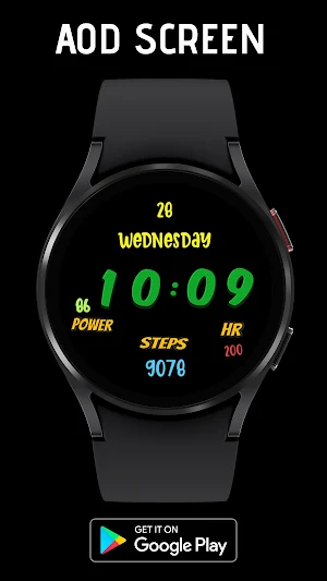 Pars 90's Digital Watch Face Screenshot 1
