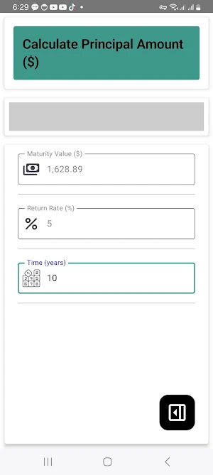Maturity Value Calculator Screenshot 2