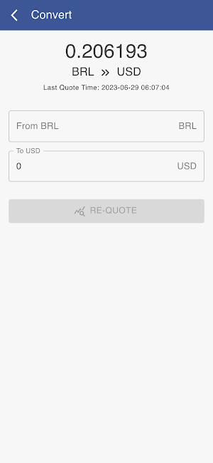 USD to BRL Screenshot 3