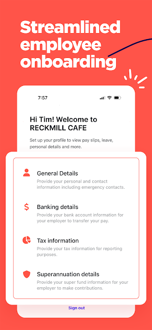 Reckon Mate - For employees Screenshot 1