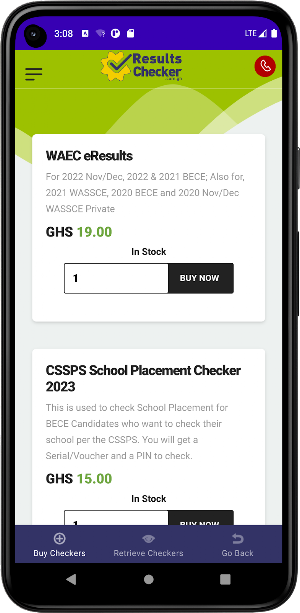 Results Checker Ghana Screenshot 0