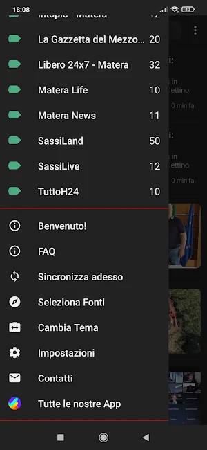 Matera notizie Screenshot 1