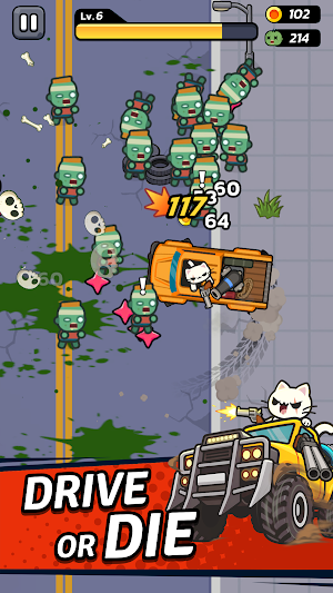 Crash Cat : Zombie Survivor Screenshot 1