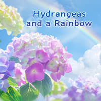 Hydrangeas and a Rainbow Theme