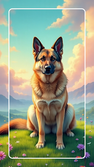German shepherd wallpaper Screenshot 3