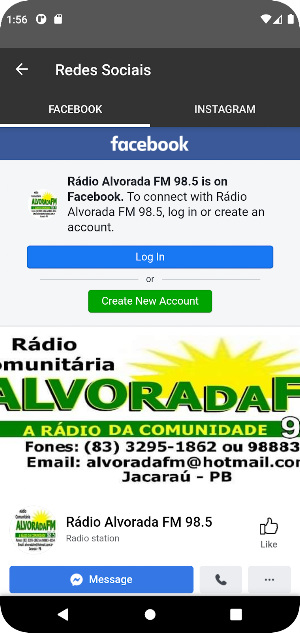 Rádio Comunitária Alvorada FM Screenshot 2