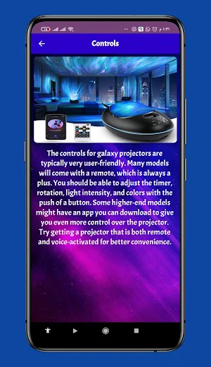 Galaxy Light Projector Guide Screenshot 3