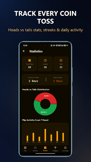 Coin Flip - Heads or Tails Screenshot 3