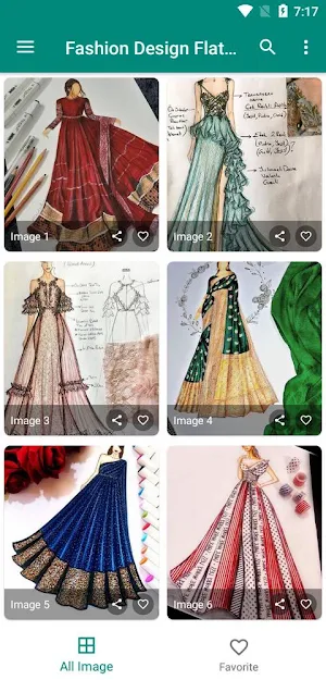 Fashion Design Flat Sketches Screenshot 2