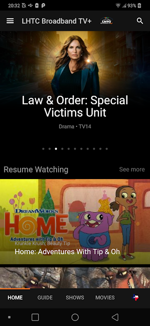 LHTC Broadband TV+ Screenshot 1