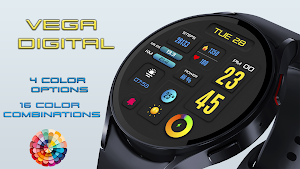 Vega Digital Watch Face Screenshot 2