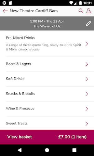 New Theatre Cardiff Bars Screenshot 1