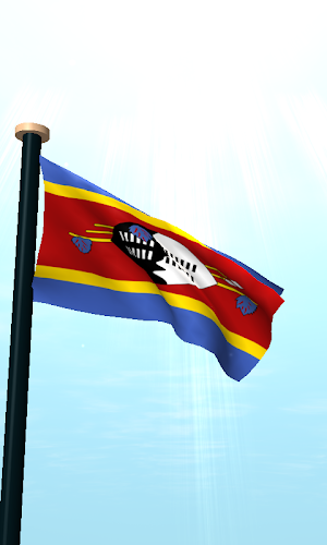 Swaziland Flag 3D Wallpaper Screenshot 1
