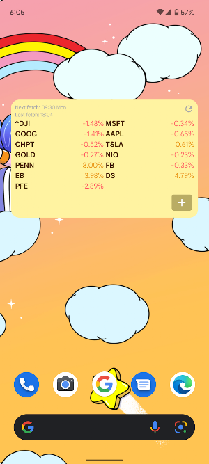 Stocks & crypto: Material You Screenshot 2