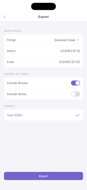 Work Log: Hours Tracker & Pay Screenshot 3