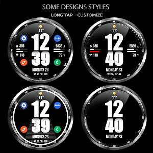 WFP 244 Big Bold Watch Face Screenshot 2