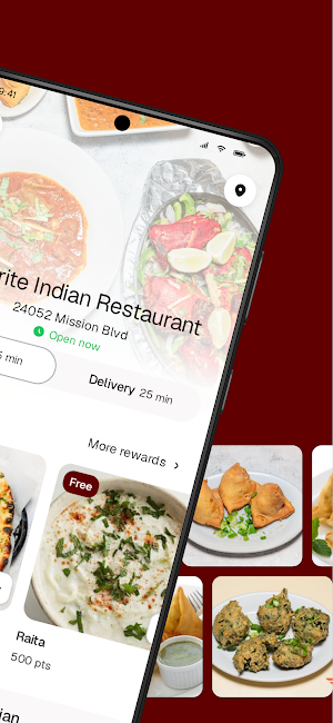 Favorite Indian Restaurant CA Screenshot 1