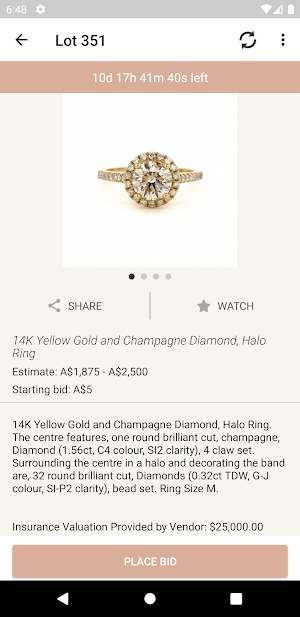 Jewellery Auctions Screenshot 3