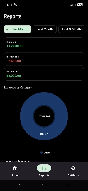 Expense Tracker Screenshot 2