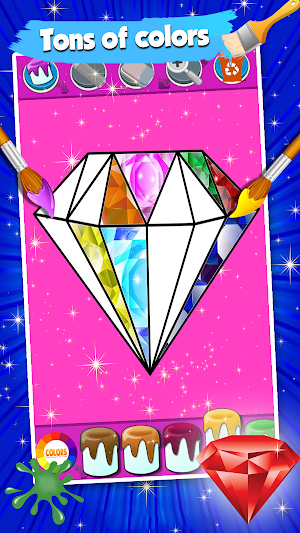 Diamond Glitter Coloring Book Screenshot 3