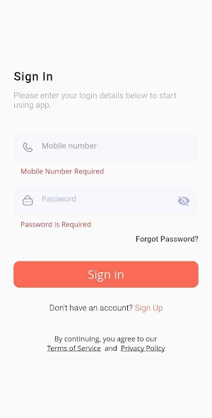 Pranithashop Delivery Screenshot 1