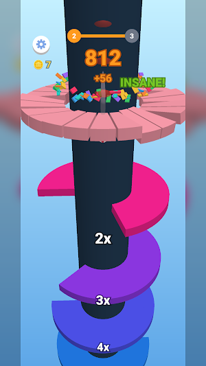 Spiral Smash: Helix Ball Screenshot 0
