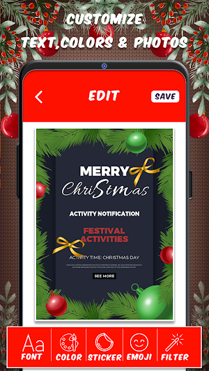 Christmas Invitation Cards Screenshot 1
