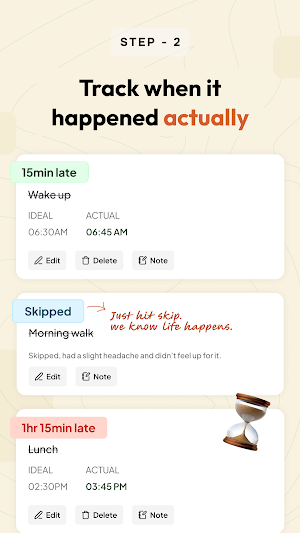 Aligned - Schedule Tracker Screenshot 2