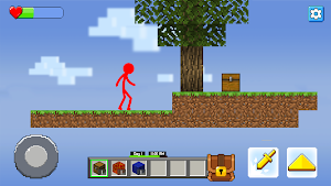 Stickman skyblock craft game Screenshot 1