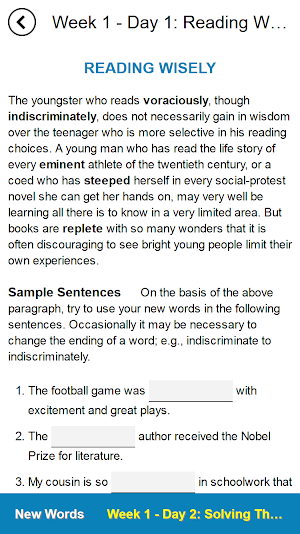 Barron's 1100 Words You Need to Know Screenshot 2