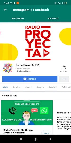 Radio Proyecta Screenshot 1