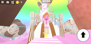 ice cream tower swirl parkour Screenshot 1