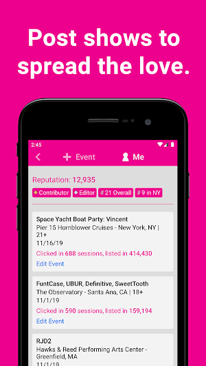 Edmtrain Concerts Screenshot 3