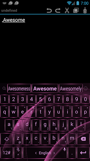 Keyboard Theme Gate Pink Screenshot 1