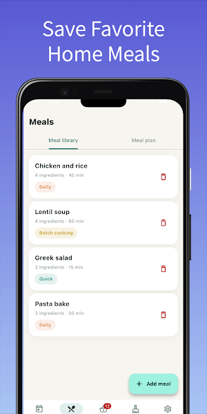 Home Management: Meal & Clean Screenshot 1