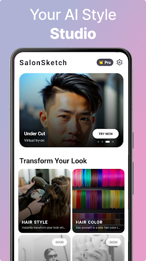 SalonSketch: AI Hair Sketcher Screenshot 2
