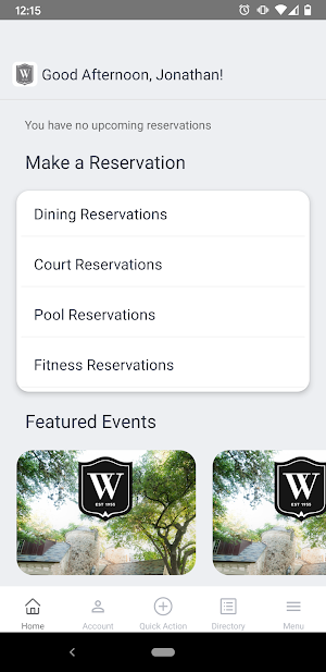Westwood Country Club TX Screenshot 1