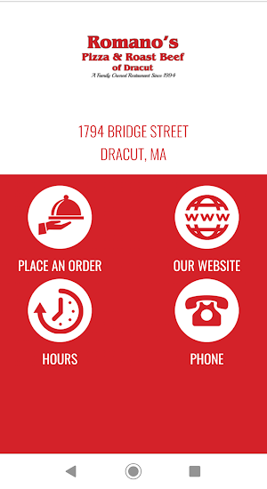 Romano's Pizza and Roast Beef of Dracut Screenshot 0