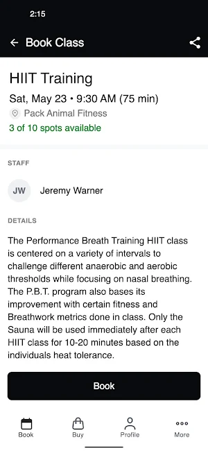 Pack Animal Fitness Screenshot 2