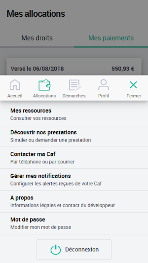 Caf - Mon Compte Screenshot 1