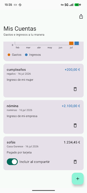 Mis Cuentas Screenshot 2