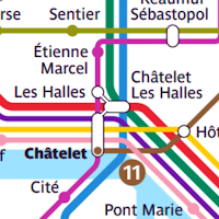 Paris metro subway map Offline