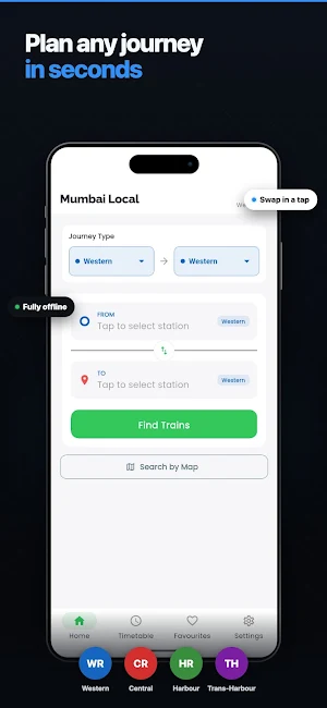 Mumbai Local: Train Timetable Screenshot 1