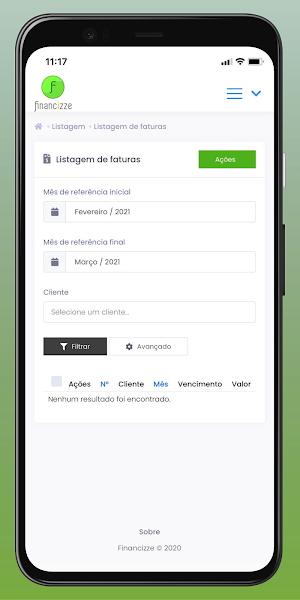 Financizze Screenshot 1