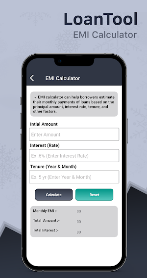 LoanTool - Loan EMI Calculator Screenshot 0